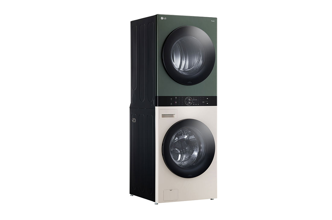 LG 21/16kg AI DD™ Front Load WashTower™, Right Side (with two doors closed for dryer and washer), WT2116NHEG, thumbnail 11
