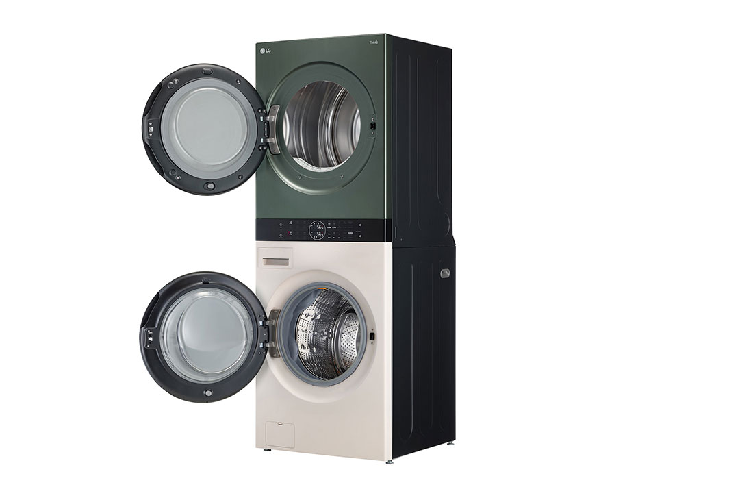 LG 21/16kg AI DD™ Front Load WashTower™, Left Side , WT2116NHEG, thumbnail 12