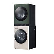 LG 21/16kg AI DD™ Front Load WashTower™, Side (with two doors closed for dryer and washer), WT2116NHEG, thumbnail 13