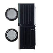 LG 21/16kg AI DD™ Front Load WashTower™, Back (with two doors open for dryer and washer), WT2116NHEG, thumbnail 14