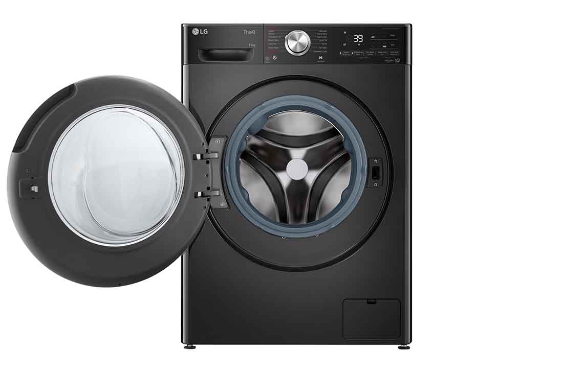LG 11kg, AI Direct Drive Front Load Washing Machine, front open view, FV1411S2B, thumbnail 2