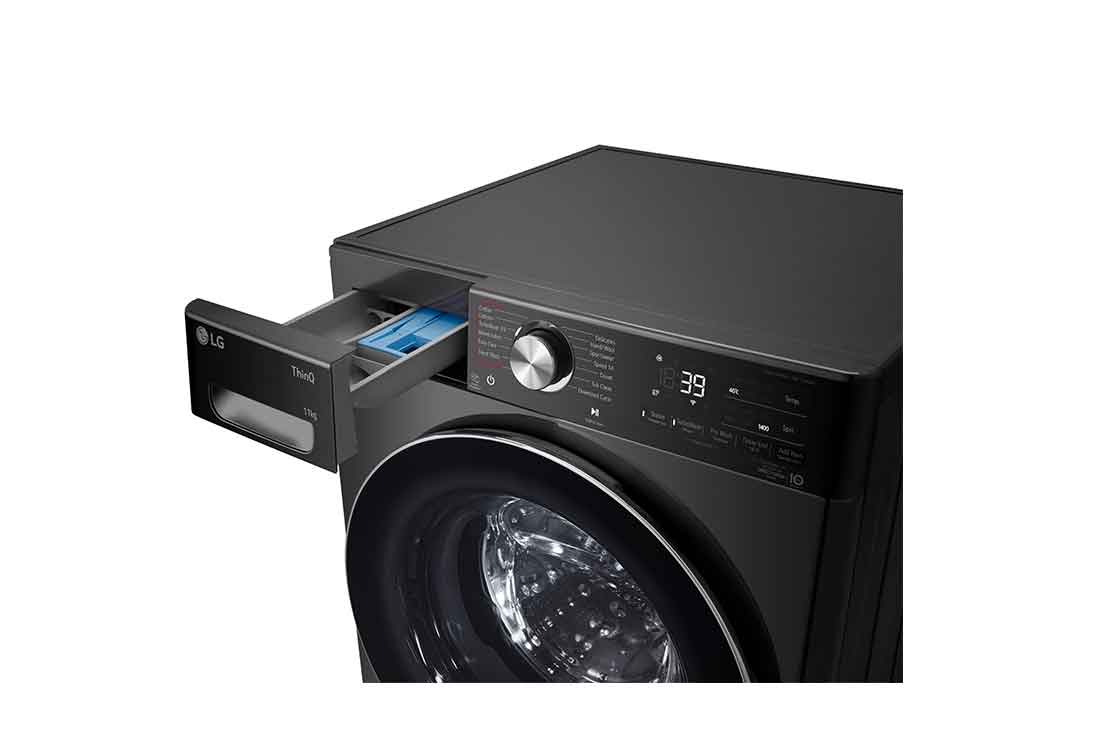 LG 11kg, AI Direct Drive Front Load Washing Machine, detergent port view, FV1411S2B, thumbnail 6