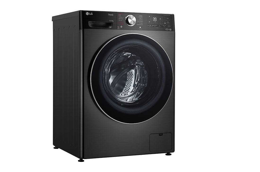 LG 11/7kg, AI Direct Drive Front Load Washer Dryer, Left view, FV1411H2B, thumbnail 10