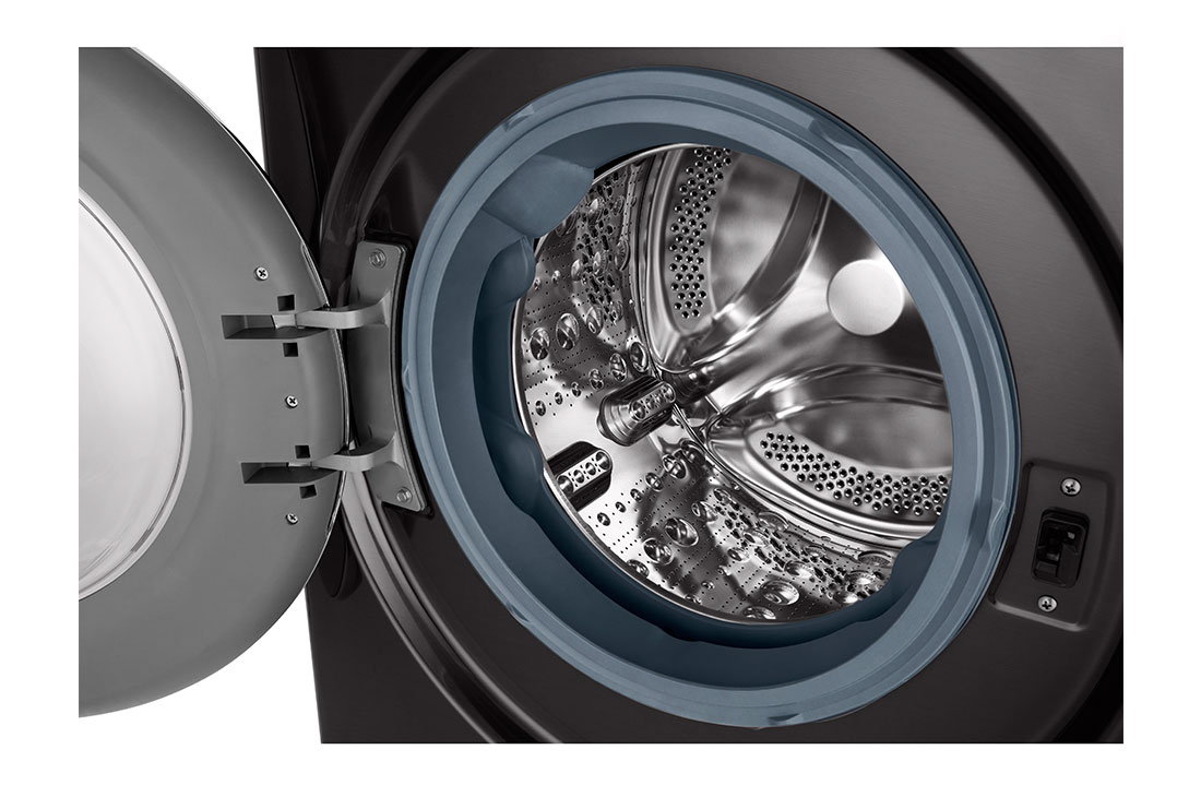 LG 11/7kg, AI Direct Drive Front Load Washer Dryer, Drum view, FV1411H2B, thumbnail 4