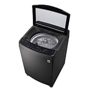 LG 10kg Smart Inverter Top Load Washing Machine in Middle Black, Right top with door open perspective, T2310VSAB, thumbnail 6