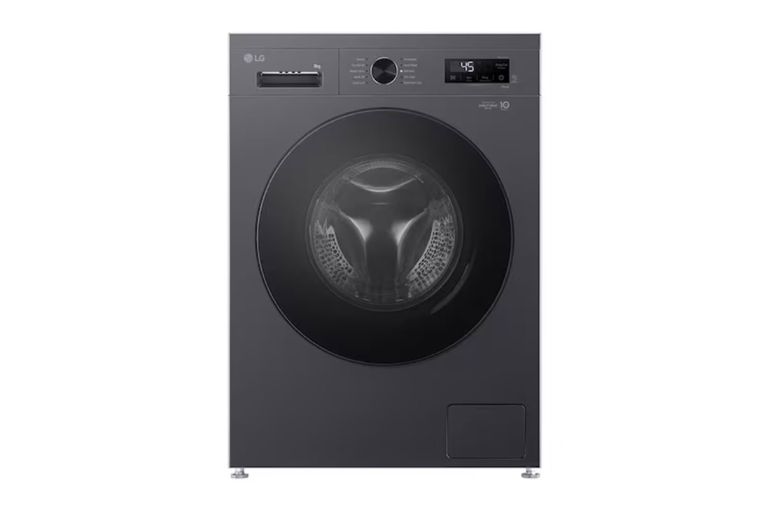 LG 9kg Front Load Washing Machine, front view, FB1208S6M1