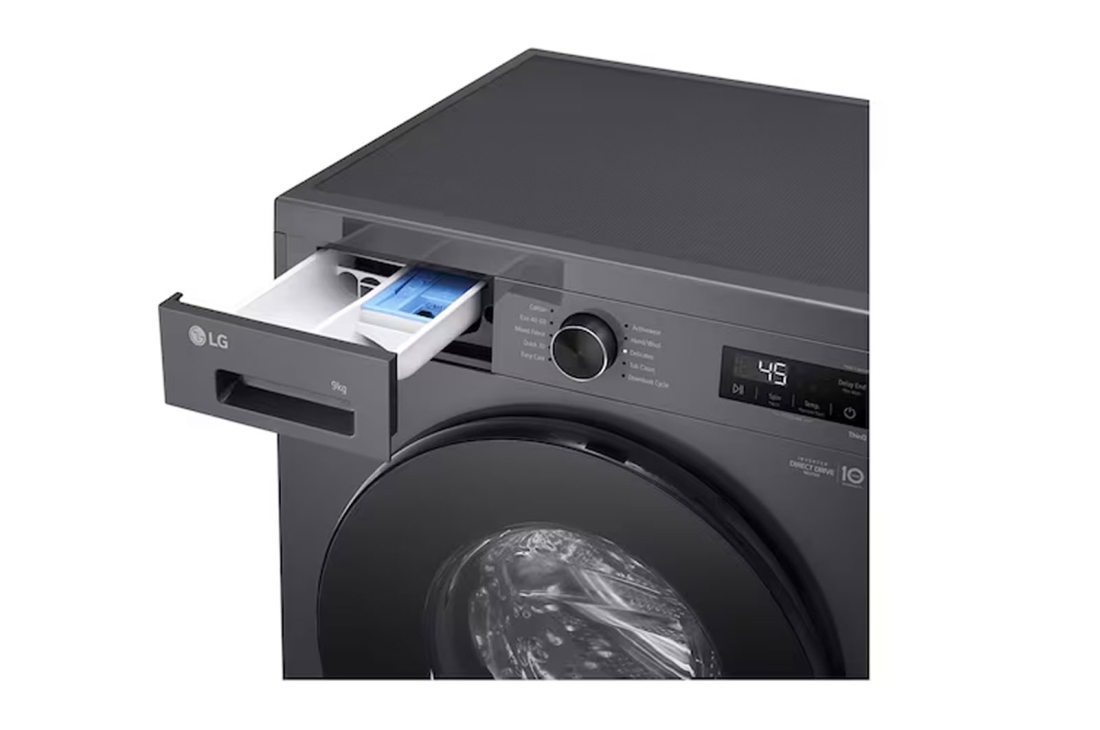 LG 9kg Front Load Washing Machine, upper panel view, FB1208S6M1, thumbnail 6