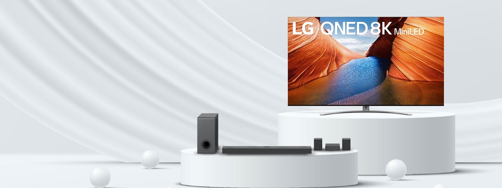 LG QNED MiniLED TV 8K, série QNED99, Processador α9 Gen5 AI, webOS 22 -  65QNED996QB