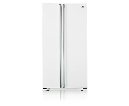 LG 581L White Side by Side Fridge with Internal Electronic Control, GC-B197WFI