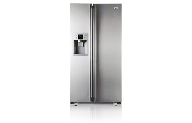 LG 567L Titanium Side by Side Fridge with Automatic Ice & Water Dispenser, GC-L197NFS, thumbnail 1