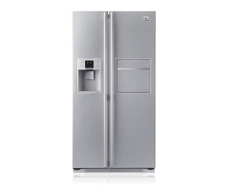 LG 567L Titanium Side by Side Fridge with One Touch Homebar, GC-P197NFS, thumbnail 0