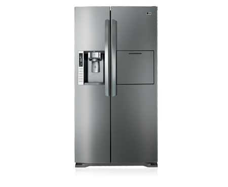 LG 693L Stainless Steel Side by Side with In-door Ice Maker One Touch Homebar and Tall Ice and Water Dispenser, GR-P247STSL