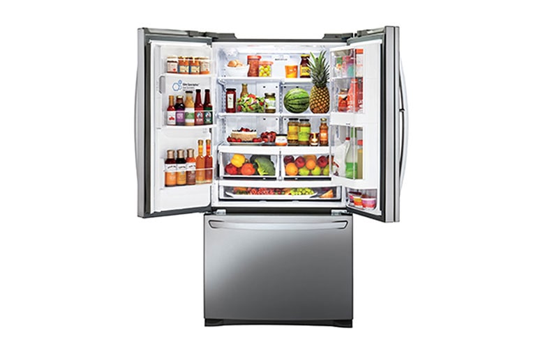 LG 613L Door-In-Door™ French Door Refrigerator With Ice & Water Dispenser , GF-D613PL, thumbnail 3
