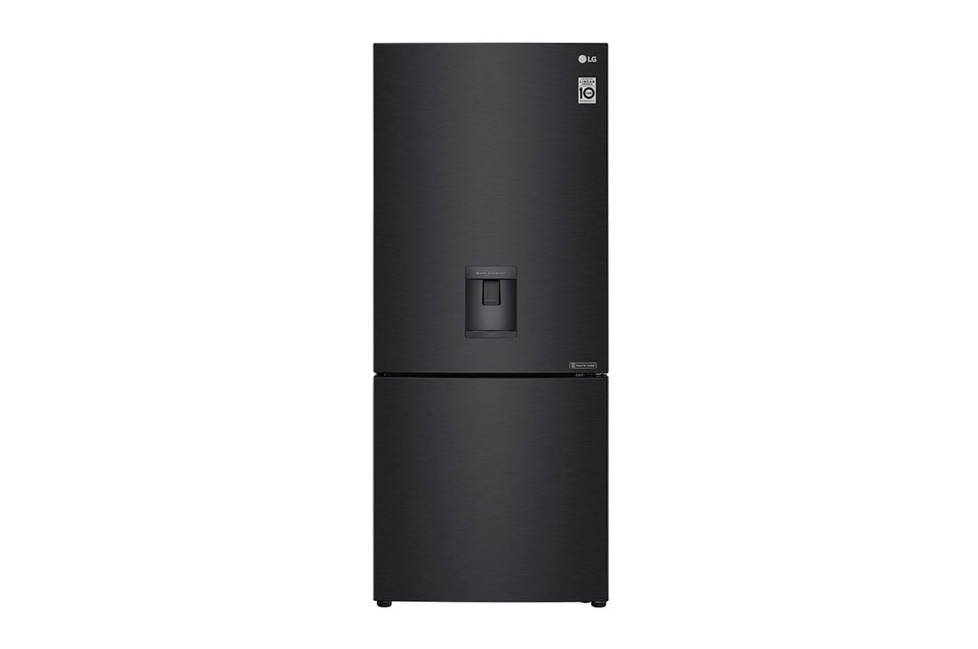 LG 420L Bottom Mount Fridge with Door Cooling in Matte Black Finish, GB-W455MBL, GB-W455MBL