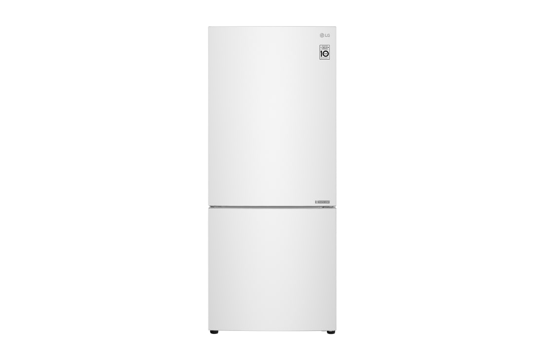 LG 420L Bottom Mount Fridge with Door Cooling in White Finish, GB-455WL