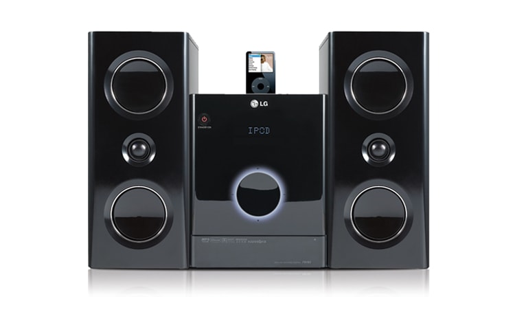 LG Stylish DVD Micro Audio with iPod Docking, FB163, thumbnail 1