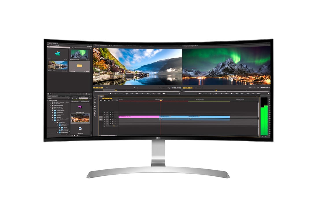 LG 34'' UltraWide Curved WQHD IPS Monitor, 34UC99-W