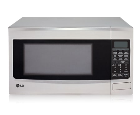 LG 34L Stainless Steel Round Cavity Microwave Oven with 10 different power levels and Auto Cook Menus, MS3446VRL, thumbnail 0