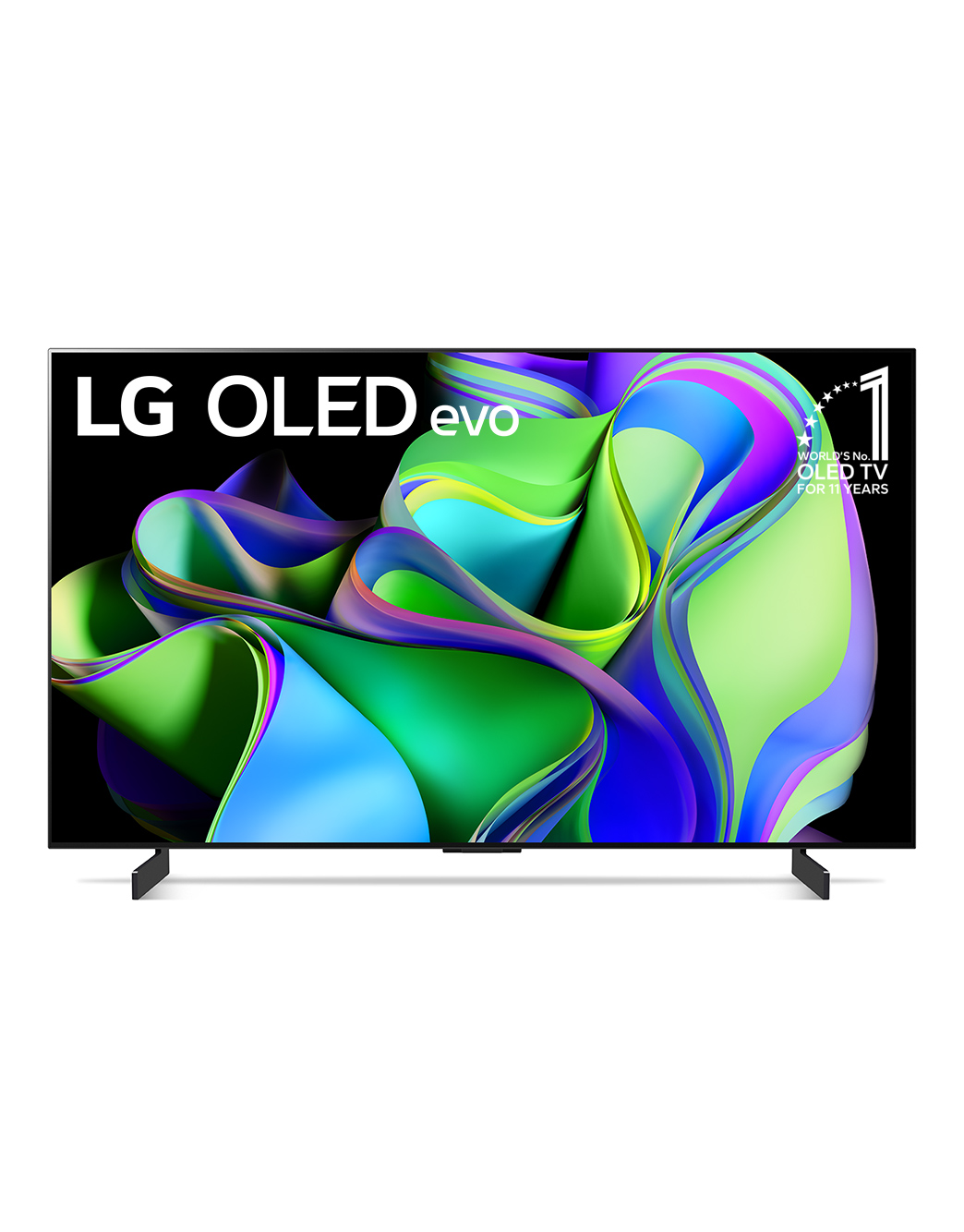 LG C3 42 inch OLED evo TV with Self Lit OLED Pixels