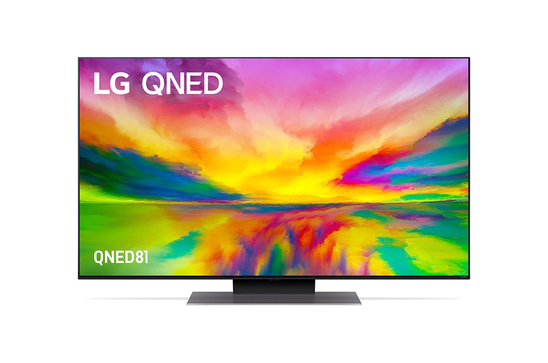 LG QNED81 50 inch 4K Smart QNED TV with Quantum Dot NanoCell, A front view of the LG QNED TV , 50QNED816RA