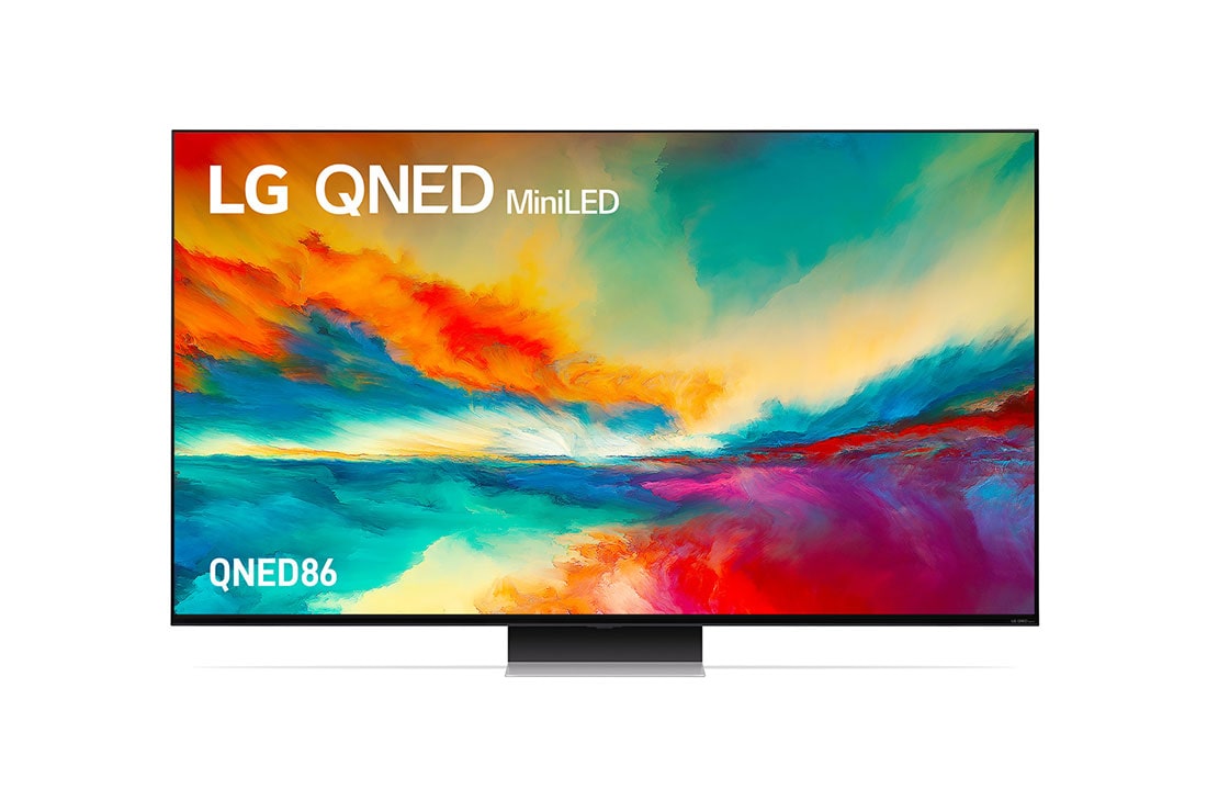 LG QNED86 65 inch 4K Smart QNED Mini LED TV, Front View, 65QNED866RE