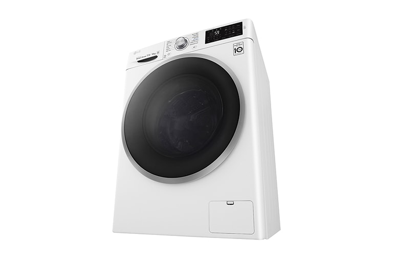 LG 7.5/4kg Front Load Washer Dryer Combo with 6 Motion Direct Drive, WDC1475NCW, thumbnail 2