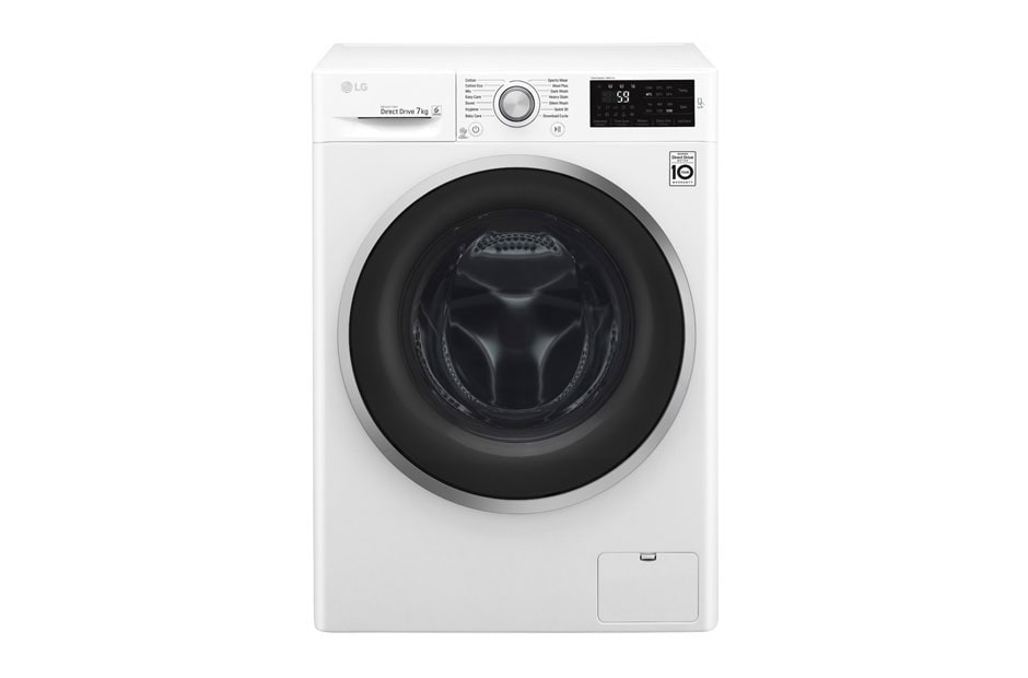 LG 7kg Front Load Washing Machine with 6 Motion Direct Drive, WD1207NCW, thumbnail 6
