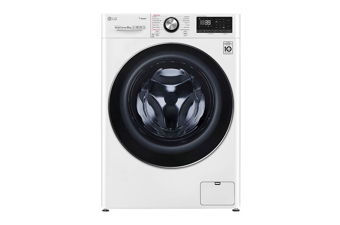 LG 9kg Front Load Washing Machine with Steam⁺, WV9-1409W