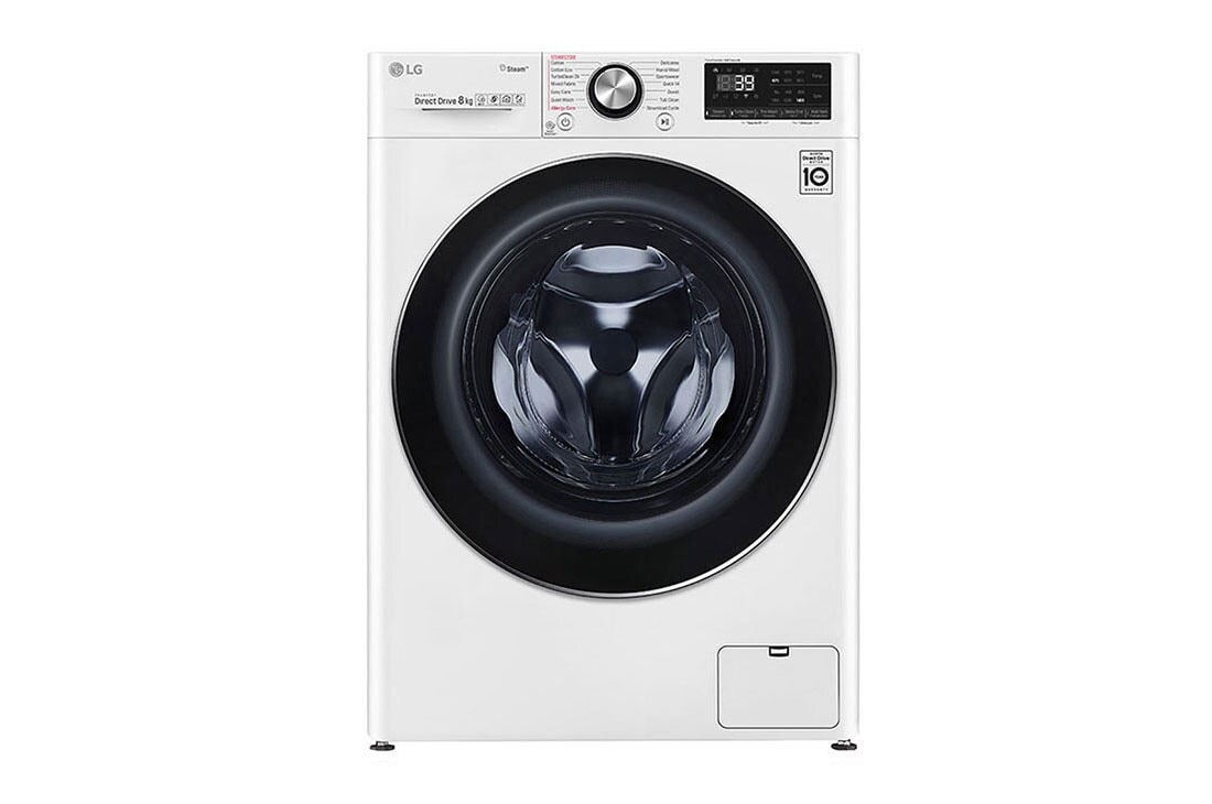 LG 8kg Front Load Washing Machine with Steam+, WV9-1408W
