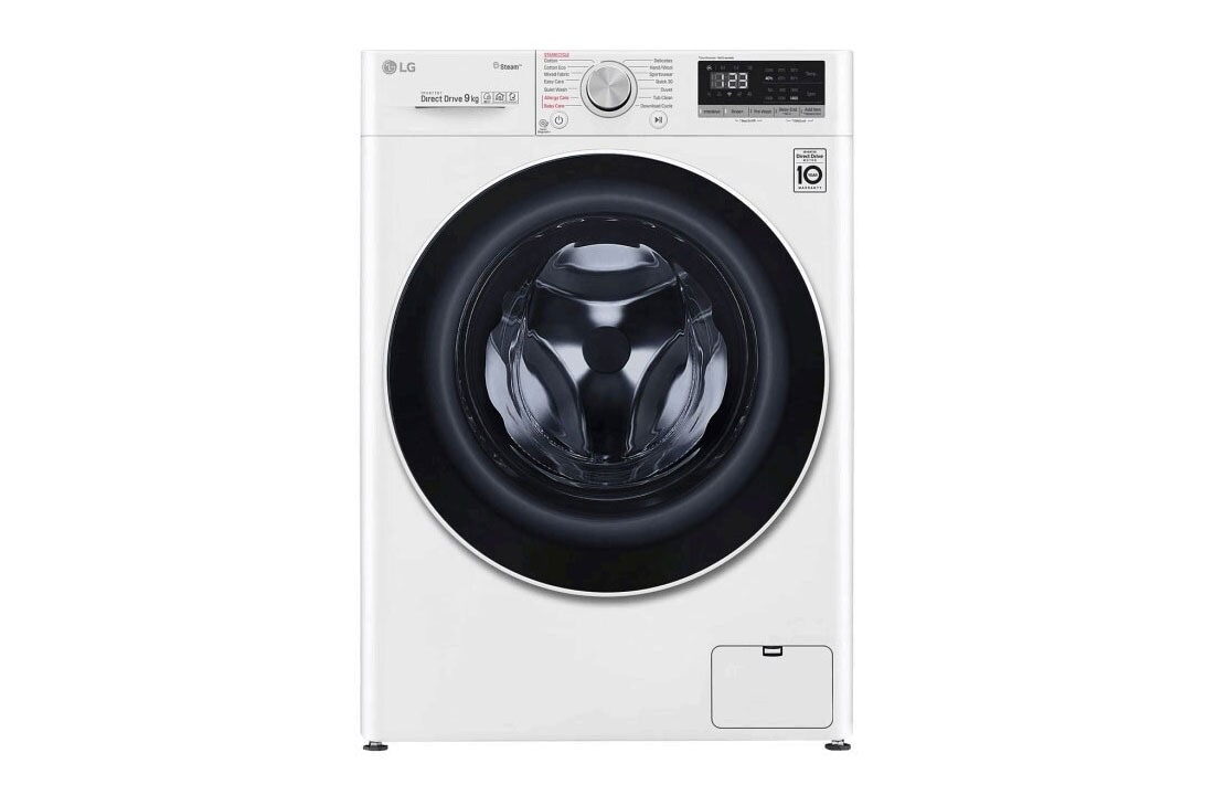 LG 9kg Front Load Washing Machine with Steam, WV5-1409W
