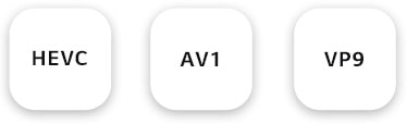 hevc, av1, vp9