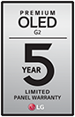 G2 5-Year Panel Warranty logo.