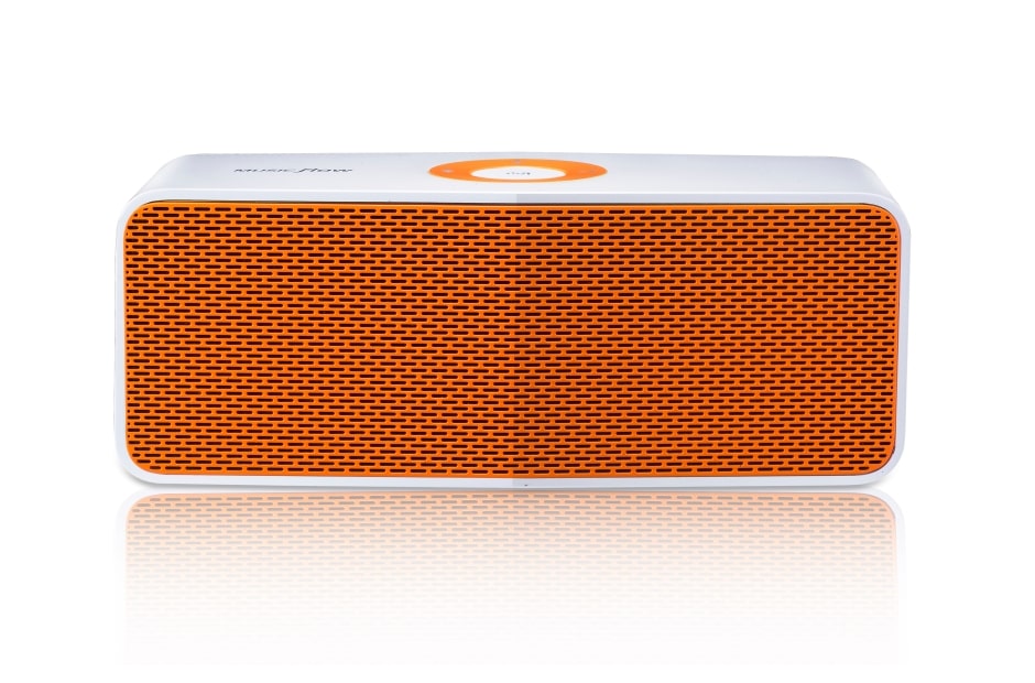 orange portable speaker