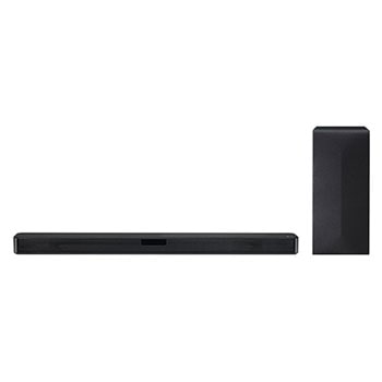 LG Sound Bar SN4, front view with sub woofer, SN41