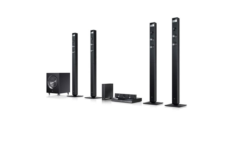 LG 3D Blu-ray Disc Playback, 1100W RMS (9.1 Speakers), Wireless Real Speakers, Wifi, LG Sound Gallery, LG Smart Function, iPod,iPhone & iPad Support, 2 HDMI in & 1 HDMI out, BH9520TW
