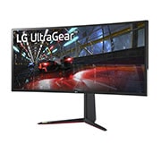 LG 37.5” 21:9 UltraGear™ QHD+ Nano IPS 1ms (GtG) Curved Gaming Monitor with 144Hz,  -15 degree side view, 38GN950-B, thumbnail 2