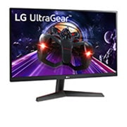 LG 23.8” UltraGear™ Full HD IPS 1ms (GtG) Gaming Monitor, +15 degree side view, 24GN600-B, thumbnail 3