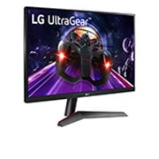 LG 23.8” UltraGear™ Full HD IPS 1ms (GtG) Gaming Monitor, perspective view, 24GN600-B, thumbnail 4