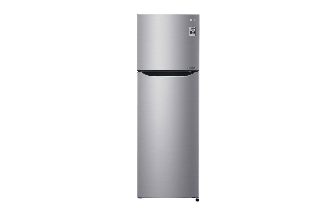 LG 9.6 cu. Ft. Inverter Technology Two-Door Top Freezer Refrigerator, GR-C272SLCN front view, GR-C272SLCN