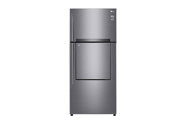 LG 19.4 cu.ft Two Door Top Freezer Refrigerator, GR-A702HLHU, thumbnail 2