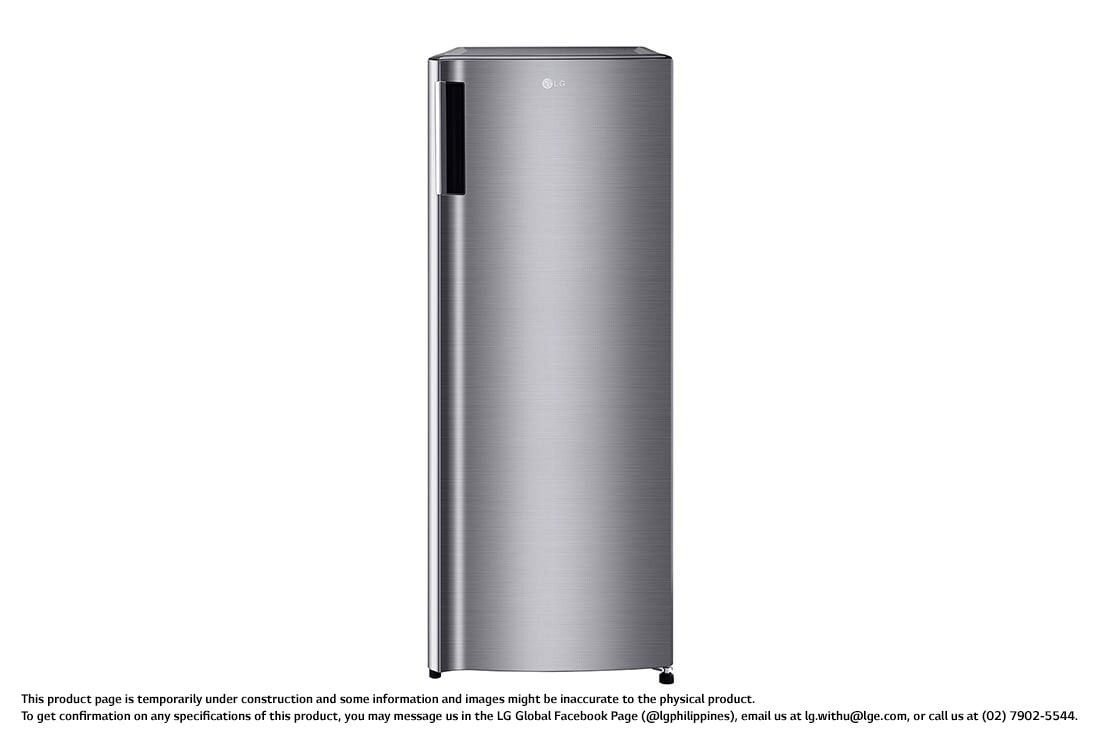 LG 7 cu. ft 1-Door Refrigerator, Smart Inverter Compressor, 10 Year Warranty on Compressor, 2 Year Warranty on Parts and Service, Pocket Handle, Tempered Glass Shelves, GR-Y331SLZB