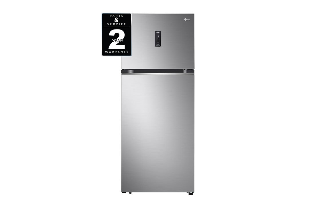 LG New Smart Inverter™ Top freezer with LINEAR Cooling™, front view, RVT-B145PZ