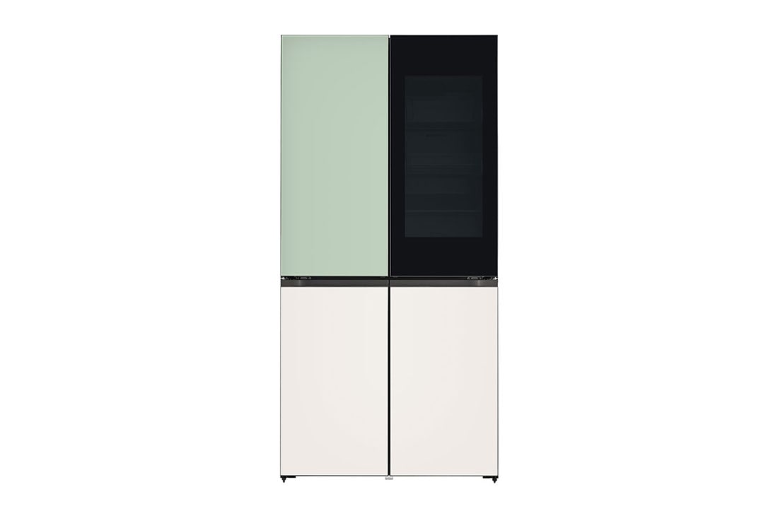 LG 24.2 Cu. Ft. Objet Collection French Door InstaView™ Refrigerator, front view, RJF-Q242GS