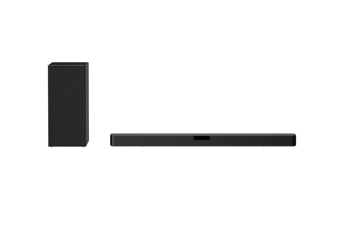 LG Sound Bar SN5Y, front view with sub woofer, SN5Y
