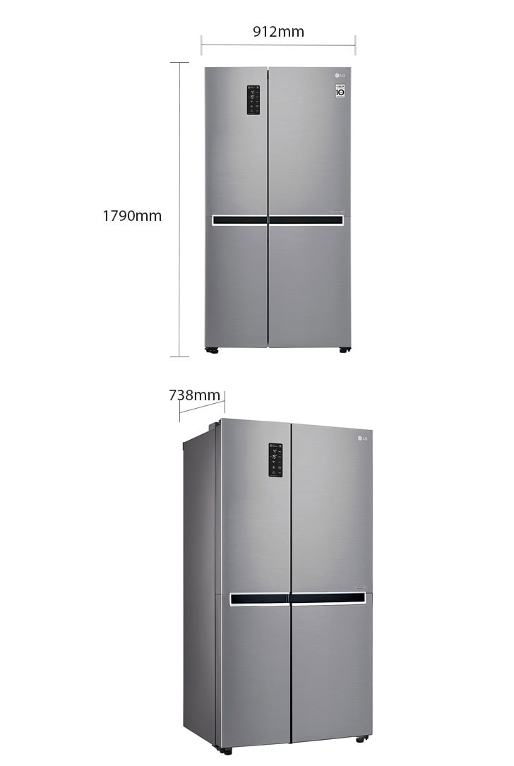 24 cu.ft Side by Side Refrigerator with Smart ThinQ LG Philippines