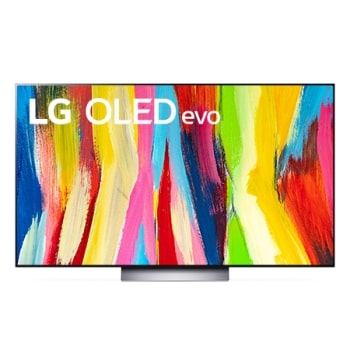 Front view with LG OLED evo Gallery Edition on the screen1