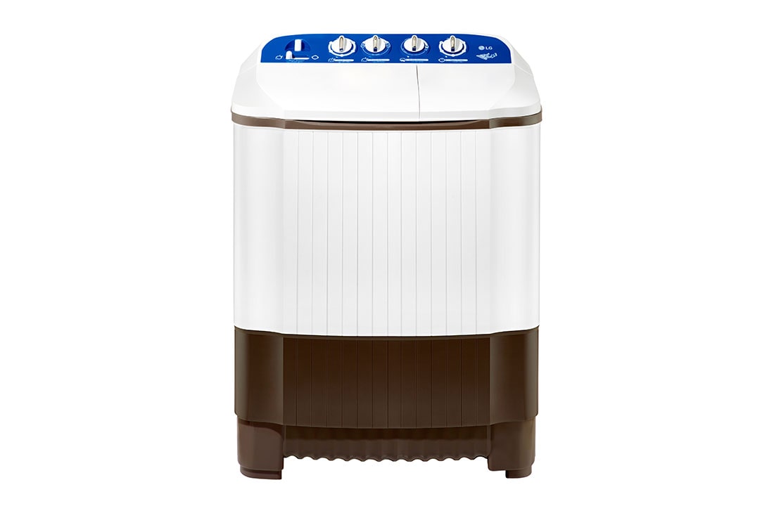 LG 6 Kg Twin Tub Washing Machine, Roller Jet Pulsator, Lint Filter, P600R - front, P600R