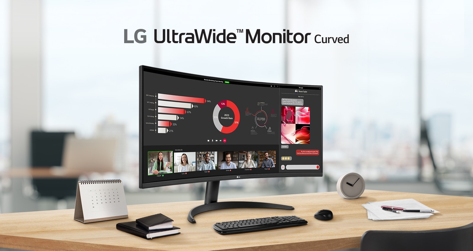 LG UltraWide™ Monitor Curved.