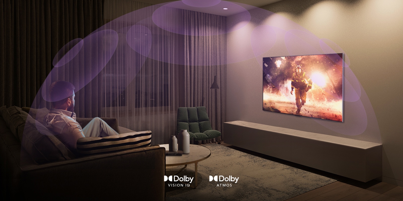 Wizualizacja systemów Dolby w LG OLED 55C22LB
