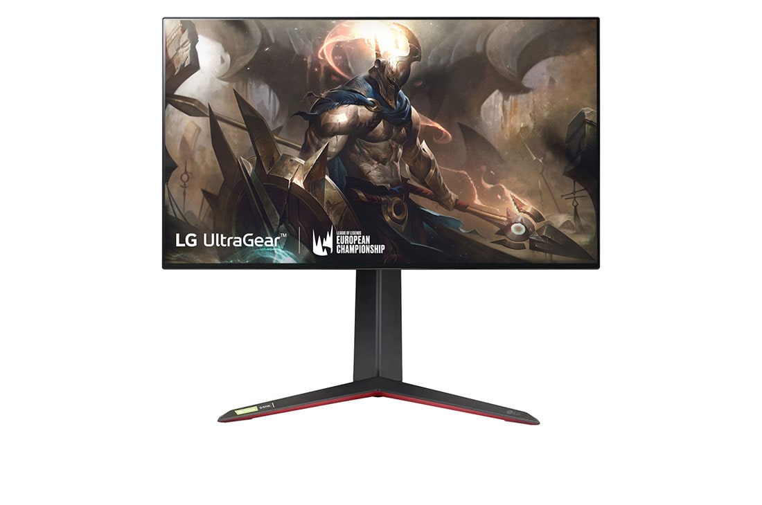 LG Monitor LG UltraGear 27'' 4K Nano IPS, 144Hz, 1ms, AMD FreeSync, G-Sync compatible 27GP950, Widok z przodu, 27GP950-B